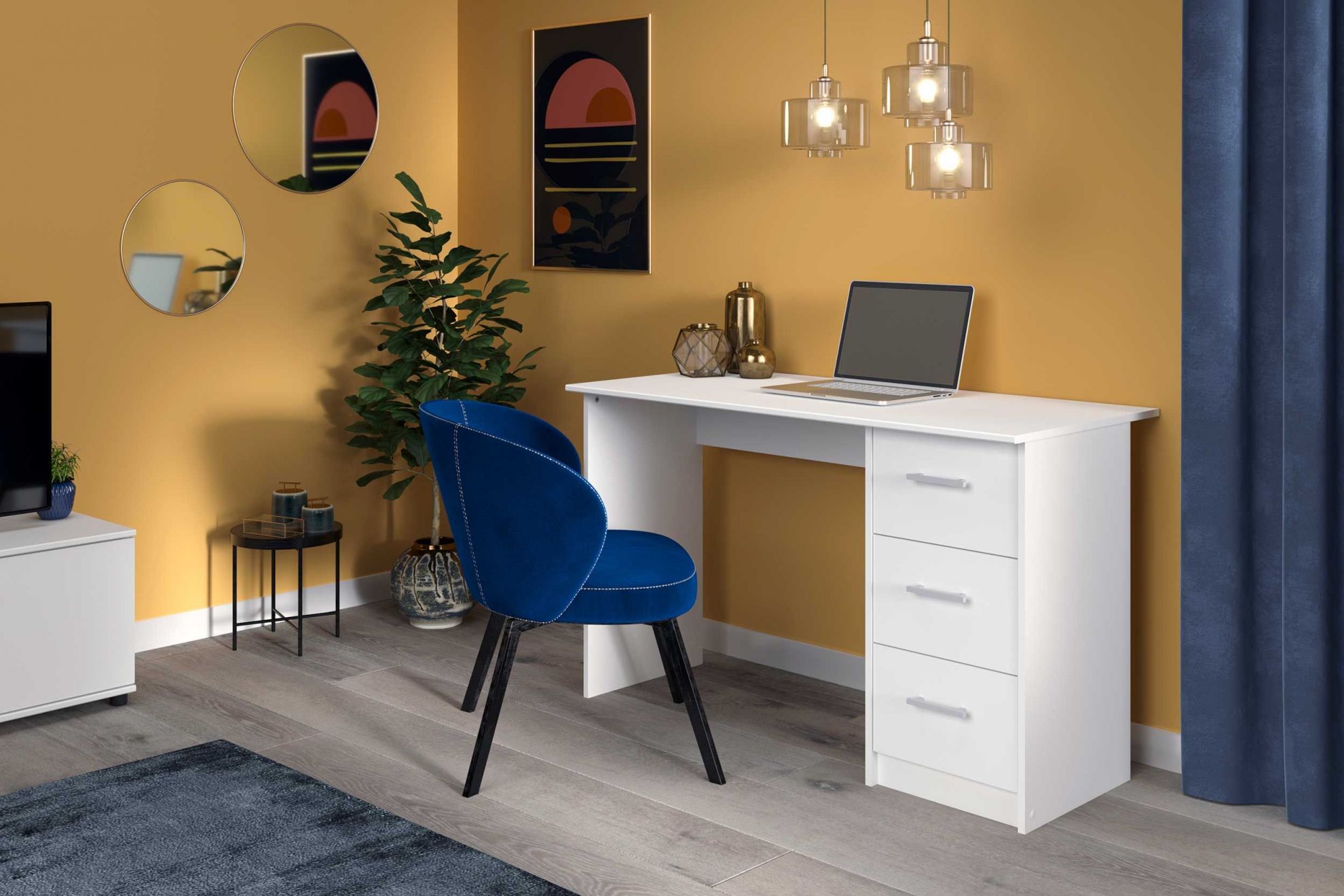 Bureau Infinity Parisot en blanc